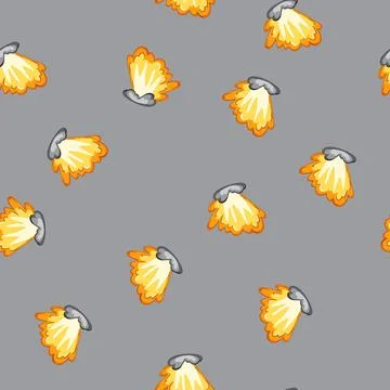 Seamless pattern burst explosion effect cartoon vector Stockillustratie