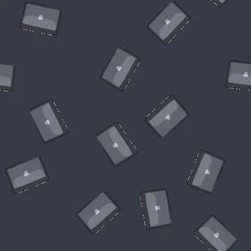 Seamless pattern business briefcase leather cartoon vector イラスト素材