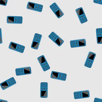 Seamless pattern business button phone cartoon vector Stockillustratie