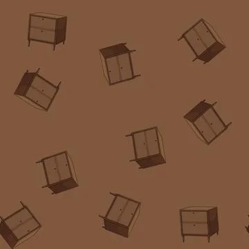 Seamless pattern business file cabinet cartoon vector Stock-Illustration