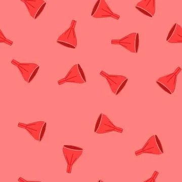 Seamless pattern business funnel cartoon vector Stock Illustration
