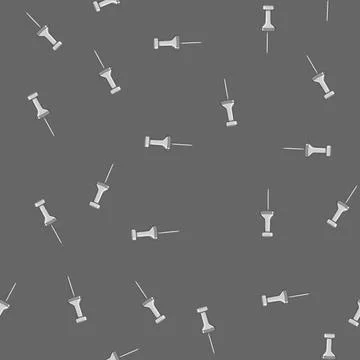 Seamless pattern business push pin cartoon vector sign 库存插图