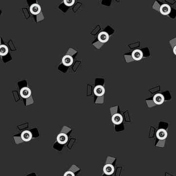 Seamless pattern business web camera cartoon vector Stock Illustration