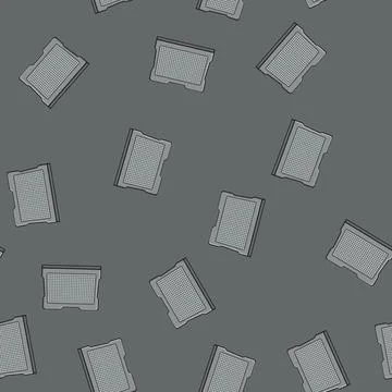 Seamless pattern businessman laptop stand cartoon vector Stockillustratie