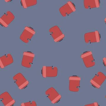 Seamless pattern butt rain barrel cartoon vector Illustrazione stock
