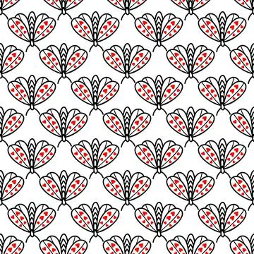 Seamless pattern with butterflies and moths 스톡 일러스트