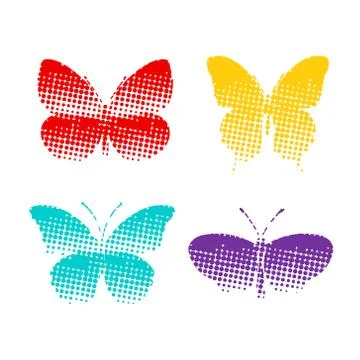 Seamless pattern with butterflies. Stock Illustration