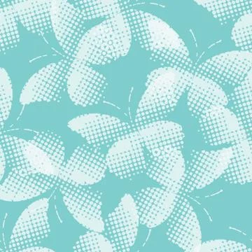 Seamless pattern with butterflies. Illustrazione stock