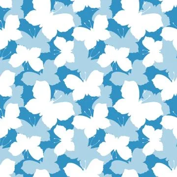 Seamless pattern with butterflies Stock-Illustration