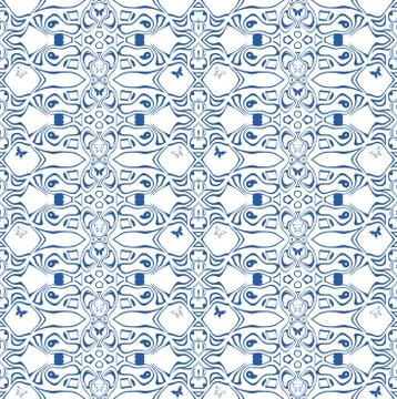 Seamless pattern with butterflies on white Stock Illustration