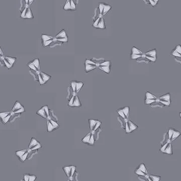 Seamless pattern butterfly bow tie cartoon vector Illustrazione stock