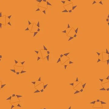 Seamless pattern butterfly origami animals cartoon vector 스톡 일러스트