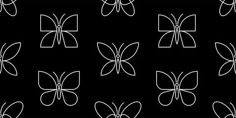 Seamless pattern with Butterflys Stock Illustration