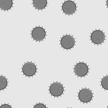 Seamless pattern button dial knob cartoon vector Ilustración de archivo