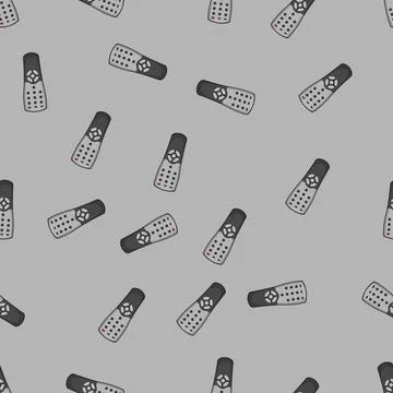 Seamless pattern button tv remote cartoon vector Stockillustratie