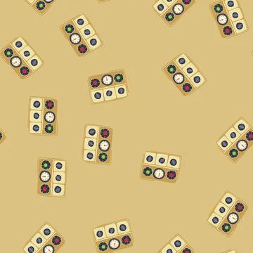 Seamless pattern buttons retro control panel cartoon vector Stock Illustration
