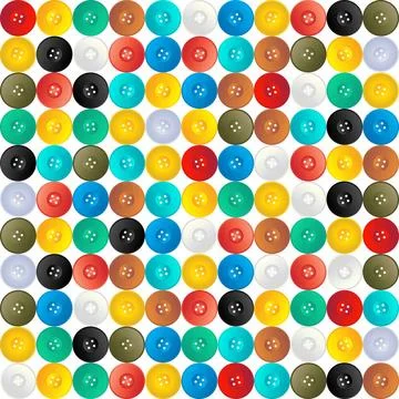 Seamless pattern of buttons Sewing button seamless pattern design Copyrigh... Foto stock