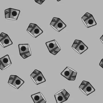 Seamless pattern Cable clip device securing wire connections technology Stock Illustration