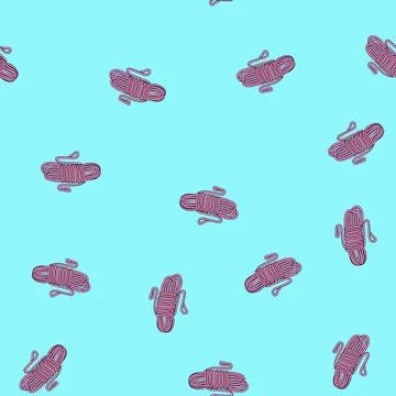 Seamless pattern cable cord rope cartoon vector Stockillustratie