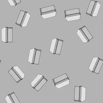 Seamless pattern cable junction box cartoon vector 스톡 일러스트