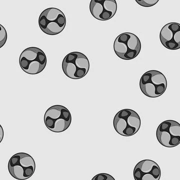 Seamless pattern Cable management clip icon organizing wires Stock Illustration