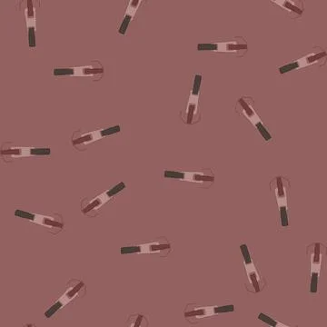 Seamless pattern cad zipper puller cartoon vector 库存插图