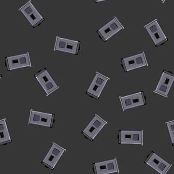 Seamless pattern caffeine capsule coffee maker cartoon vector Stock Illustration