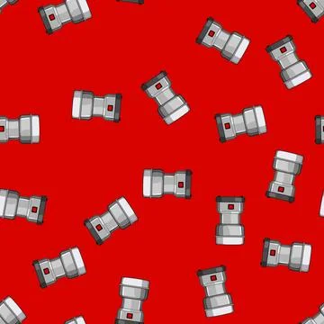 Seamless pattern caffeine coffee grinder electric cartoon vector Stock Illustration