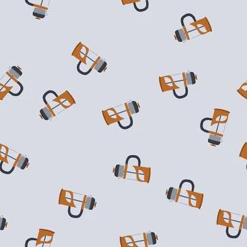 Seamless pattern caffeine french press coffee cartoon vector 스톡 일러스트