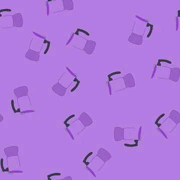 Seamless pattern caffeine moka pot coffee cartoon vector Stock Illustration