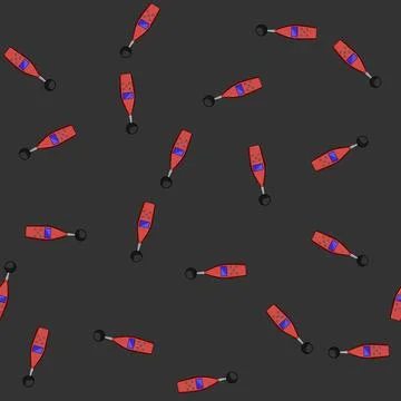Seamless pattern calibration noise level meter cartoon vector Illustrazione stock