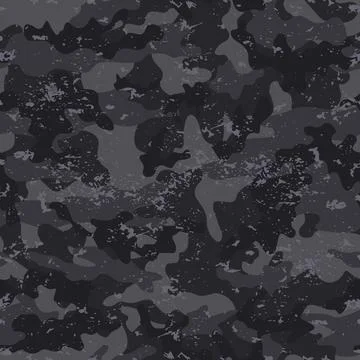 Seamless pattern camouflage gray grunge Illustrazione stock