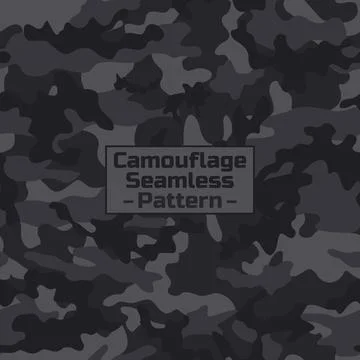 Seamless pattern camouflage gray Illustrazione stock