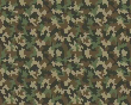 Seamless pattern camouflage Stock Illustration