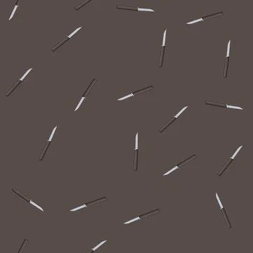 Seamless pattern camp knife camping cartoon vector Stock Illustration