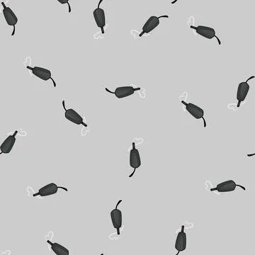 Seamless pattern camp water filter cartoon vector Stock Illustration
