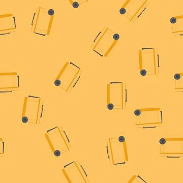 Seamless pattern camping cooler box cartoon vector 库存插图