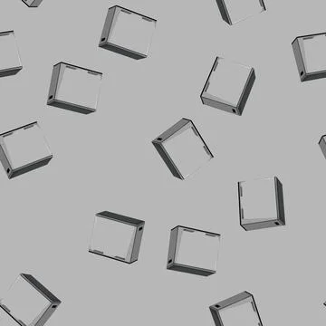 Seamless pattern can trash bin garbage cartoon vector イラスト素材