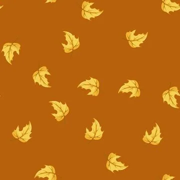 Seamless pattern canada maple leaf cartoon vector 库存插图