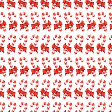 Seamless pattern with candy canes, Christmas vector illustration background Stockillustratie