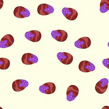 Seamless pattern candy chocolate egg cartoon vector 스톡 일러스트