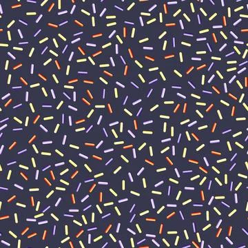 Seamless pattern with candy donut glaze on color background. 3d realistic food Illustrazione stock