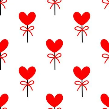 Seamless pattern with candy for valentines day. Vector illustration Stock Illustration