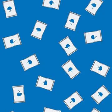 Seamless pattern cane sugar bag cartoon vector Illustration