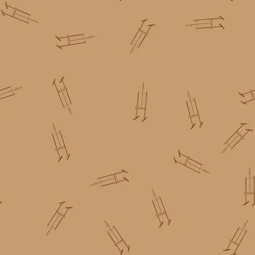 Seamless pattern canvas easel cartoon vector Stock Illustration