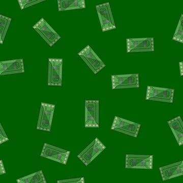 Seamless pattern capacitor circuit board cartoon vector 库存插图