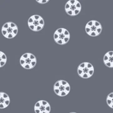 Seamless pattern car alloy wheel design for automotive transportation concept Stock Illustration