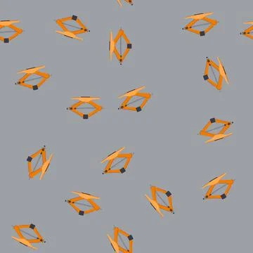 Seamless pattern car jack lifting equipment for vehicle maintenance Illustrazione stock