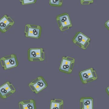 Seamless pattern car motor oil cartoon vector Stock Illustration