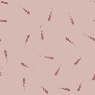Seamless pattern carbide drill bit cartoon vector Stock Illustration